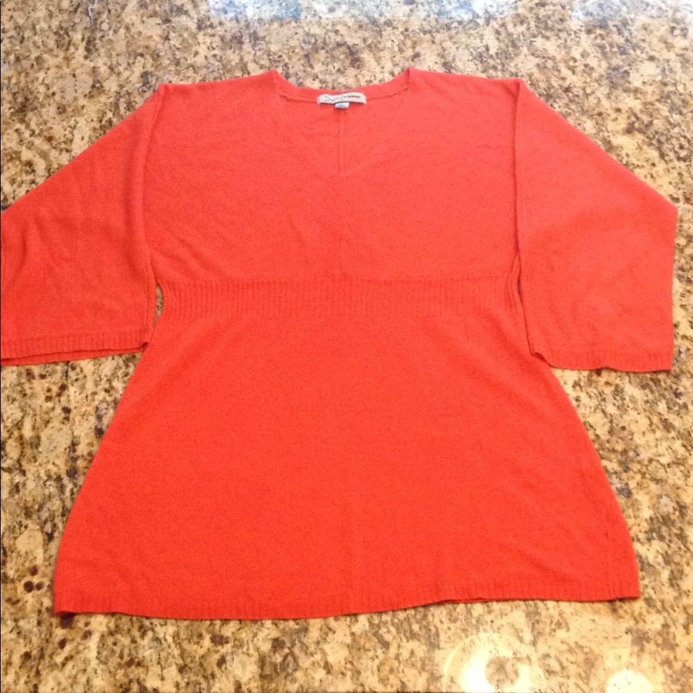 Avenue orange sweater